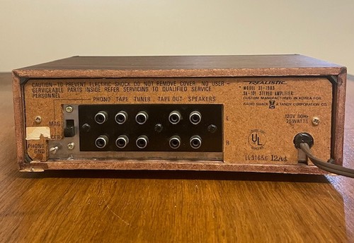 Vintage REALISTIC SA-101 Stereo Verstärker + Minimus 0,5 Lautsprecher - Bild 7 von 7