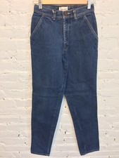 Vintage 80s Calvin Klein Women's High Waist Tapered Leg Jeans Medium Blue size 9