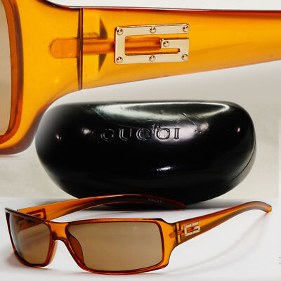 Gucci Sunglasses 1999 Vintage Brown Dark Orange Honey GG 2515/S