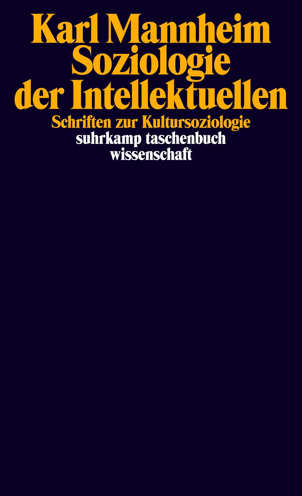 Thumbnail - Soziologie Der Intellektuellen | Schriften Zur Kultursoziologie | Karl