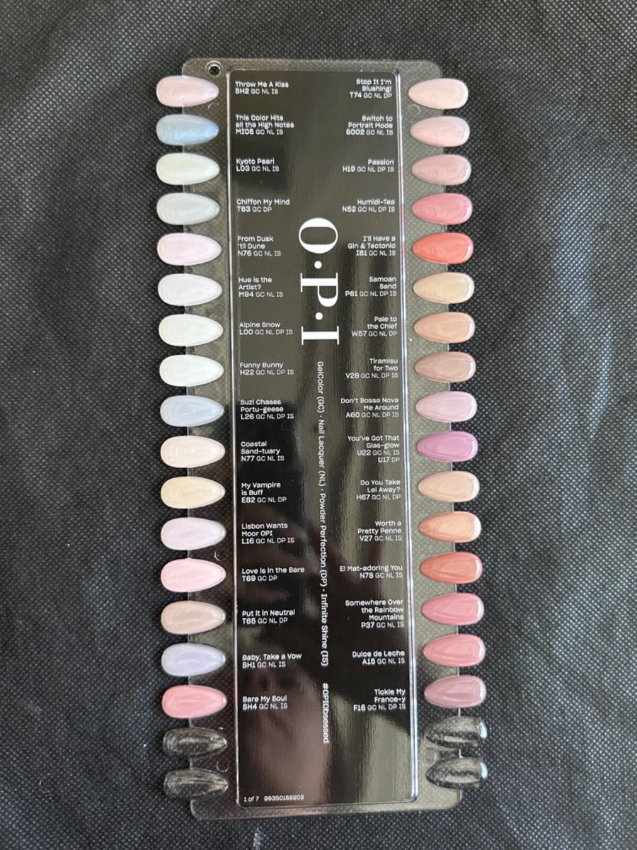 OPI Color Chart Color Is The Answer - 234 Shades / Display