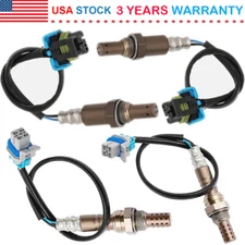 4PCS Up+Down Oxygen Sensor 1,2 For Chevrolet Silverado GMC Sierra 1500 2500 3500