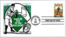 #4341 TAKE ME OUT TO THE BALL GAME BASEBALL FIRST DAY OF ISSUE GRAEBNER FDC