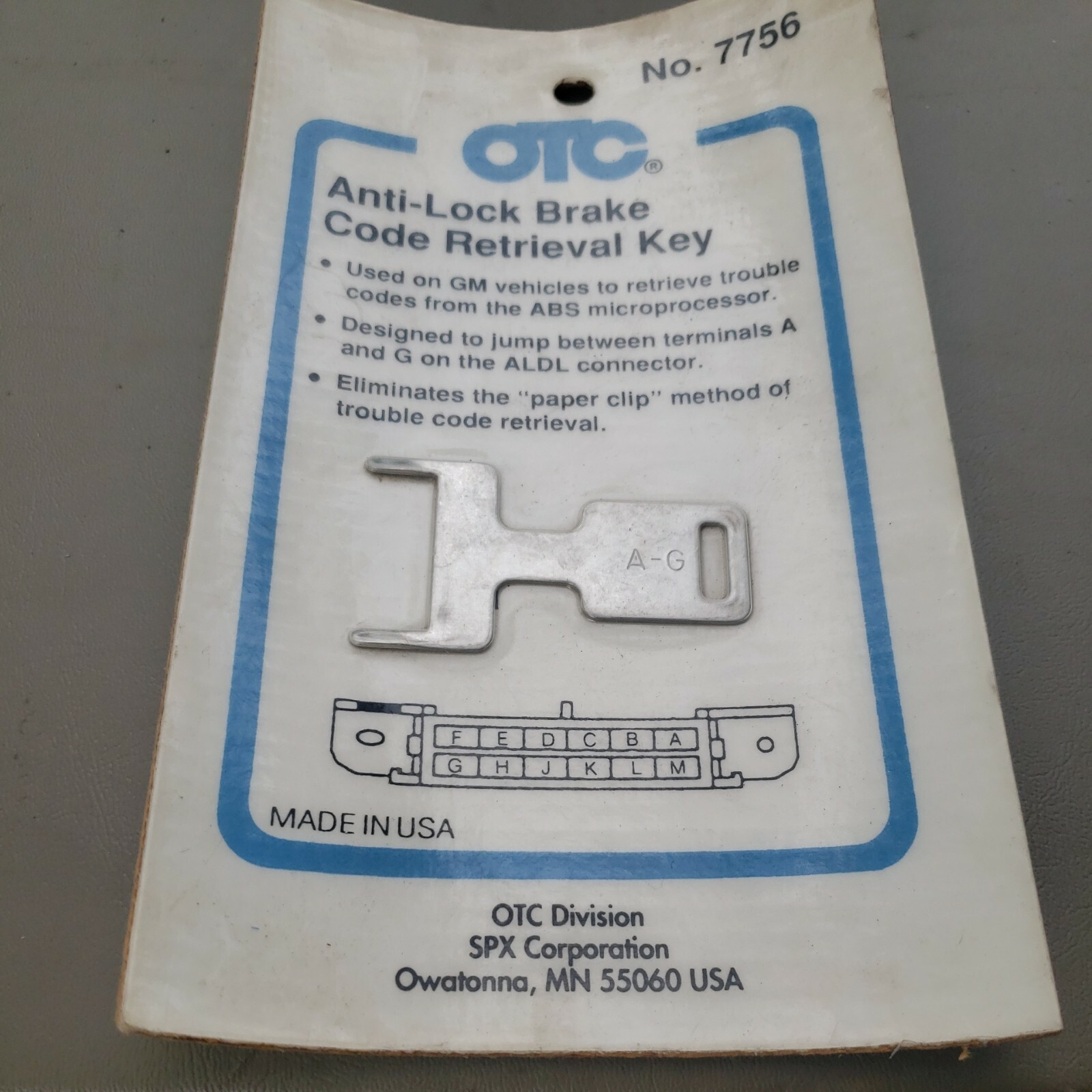 OTC Anti-Lock Brake Code Retrieval Key No 7756 GM Vehicles | eBay