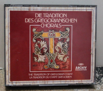 Die Tradition Des Gegorianischen Chorals CD 4 Disc Set Gregorian Chant