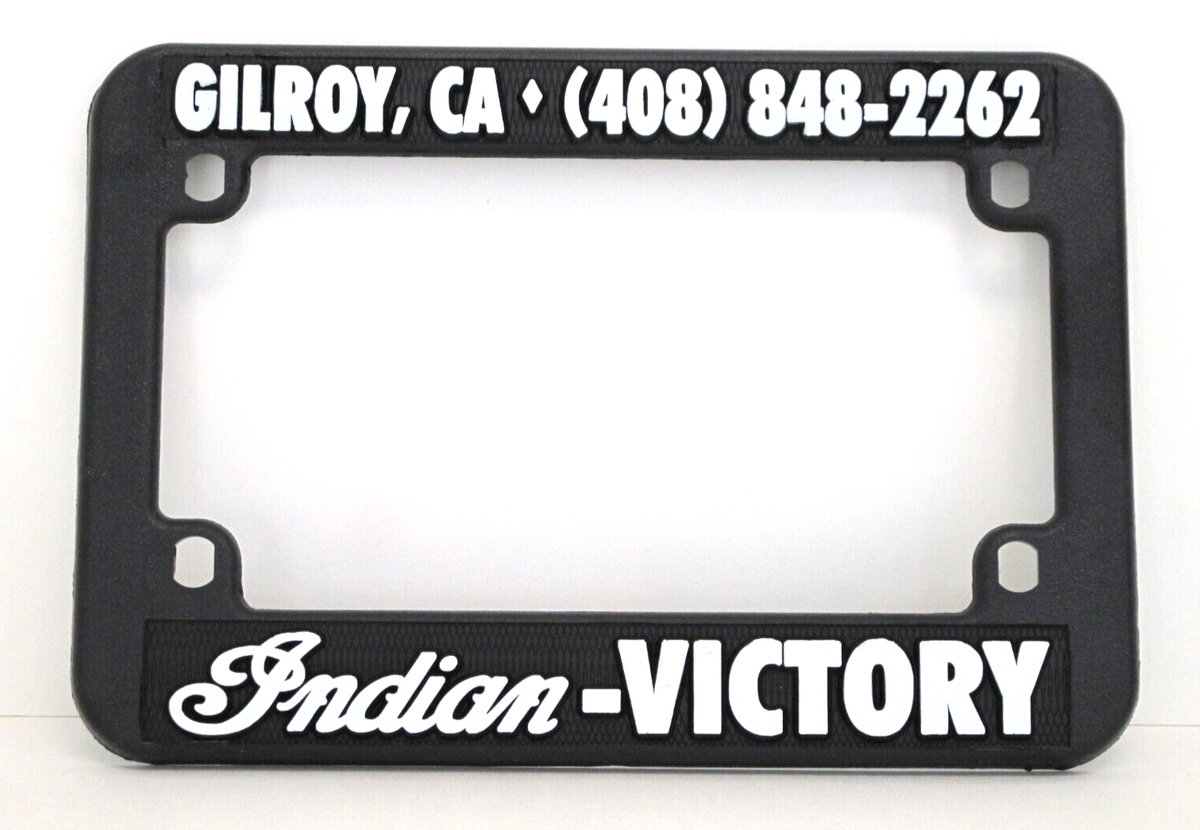 ORIGINAL INDIAN-VICTORY GILROY MOTORCYCLE DEALER LICENSE PLATE
