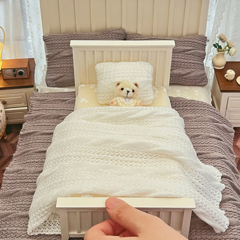 1/12 1/6 Scale Dollhouse Miniatures Furniture Bed Bed Linings