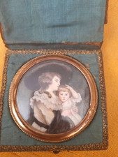 MINIATURA FINE '800. SCATOLA IN PELLE E ORO