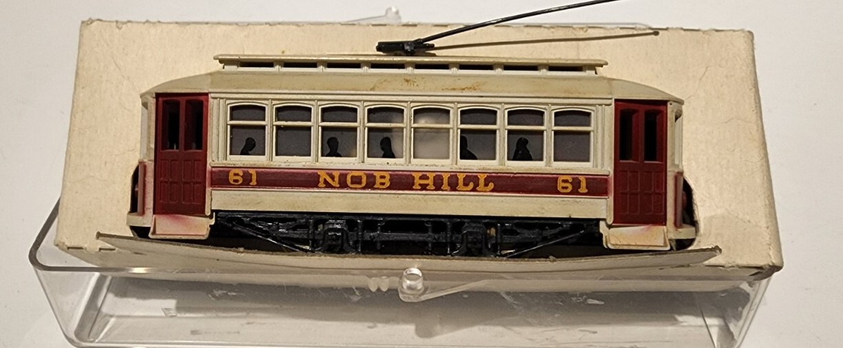 NOB HILL 61 Railroad Trolley Car HO Scale Model Railroad eBay