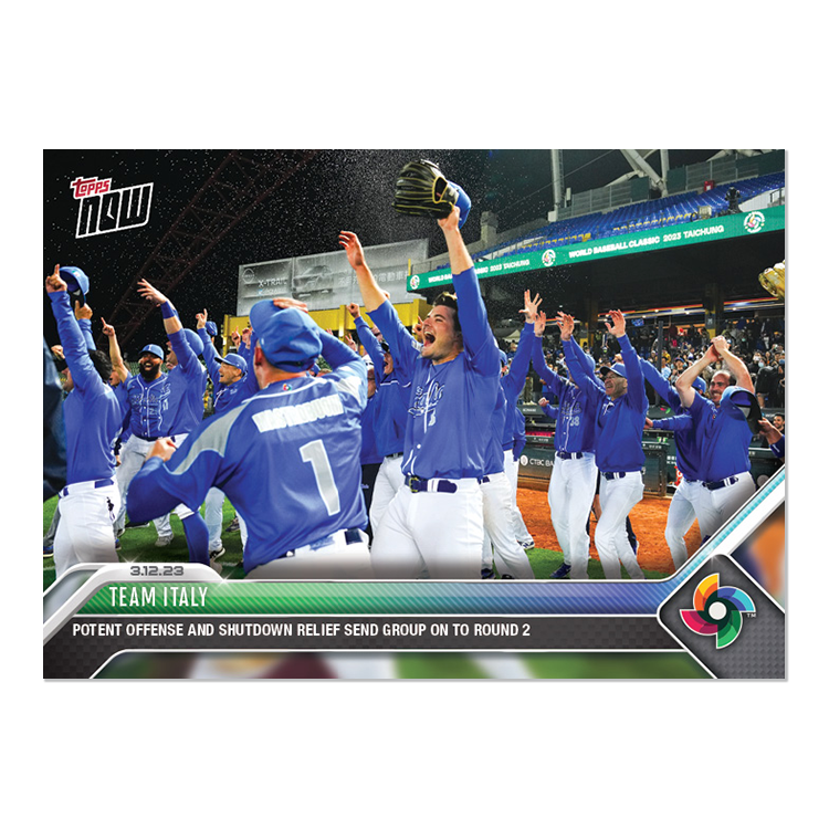 2023 Topps Now World Baseball Classic #WBC-28 Team Italy Round 2
