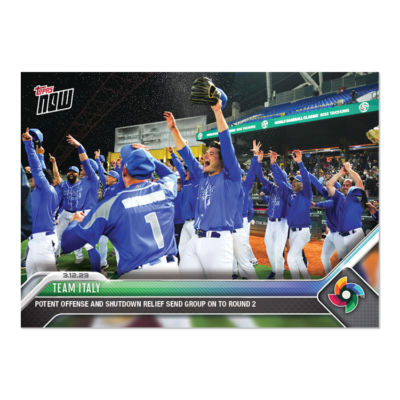 その他 2023 Topps Now WBC All-WBC Team 2023 Topps Now World Baseball Classic #WBC-28 Team Italy Round 2