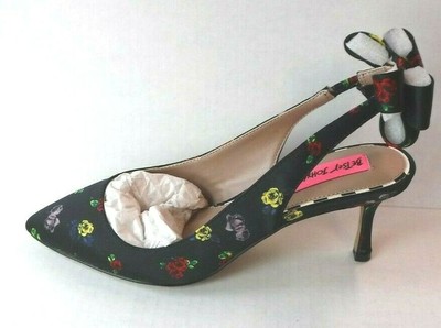 betsey johnson floral shoes