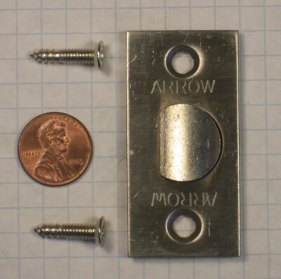 ARROW #104-US26D (850x2-3/4''-US26D) SPRING LATCH, SATIN CHROME, 2-3/4'' BACKSET