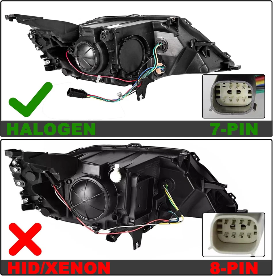2PCS/PAIR Projector Headlights Assembly For Chevrolet Impala Premier 2014-2020 Foto 4 de 4