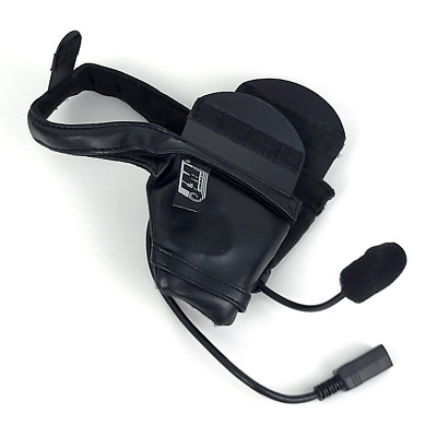 J&M Performance Headset AeroMike III - Shorty Style Half Helmet HS-ICD284-HHU-HO