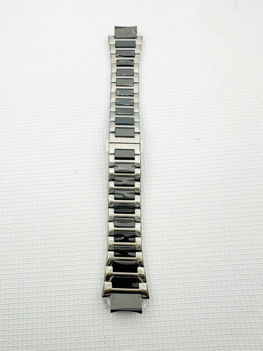 Salvatore Ferragamo Watch Band , F5503 , Titanium + Black Ceramic