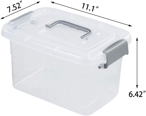 Sterlite 6-Pack Home Storage Bins, Plastic Container, Latching Box Handle - 第 2/12 張圖片