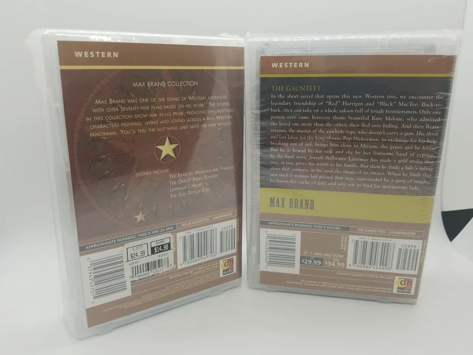 2 Max Brand -  Western Collection - Gift Set CASSETTE & THE GAUNTLET NEW - Image 2 of 3