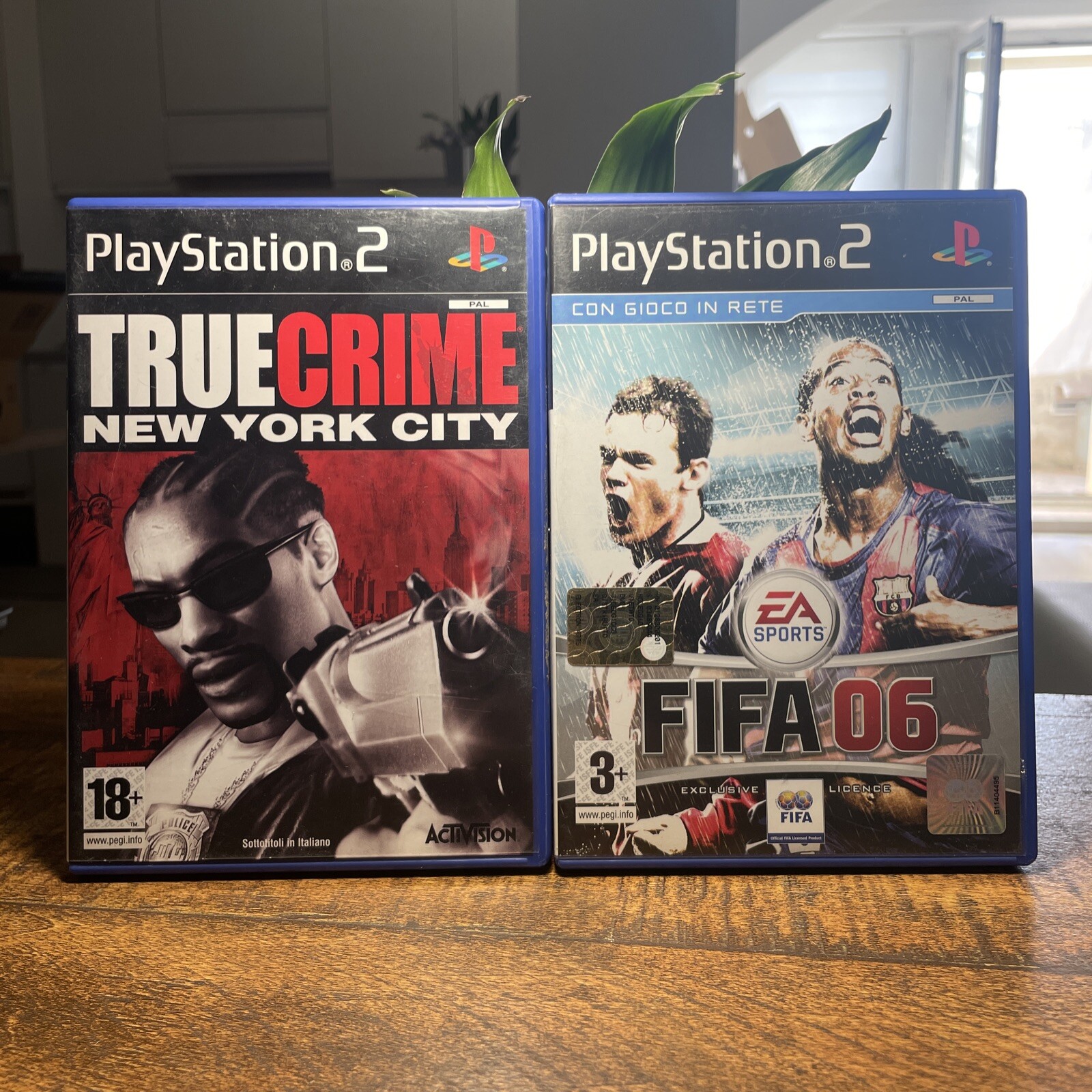 Lotto Jeux Sony PlayStation 2 PS2 FIFA 06 True Crime New York City ITA PAL 🇮