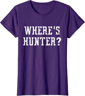 Where's Hunter Pro Trump Conservative Anti Biden Gift Ladies' Crewneck T-Shirt