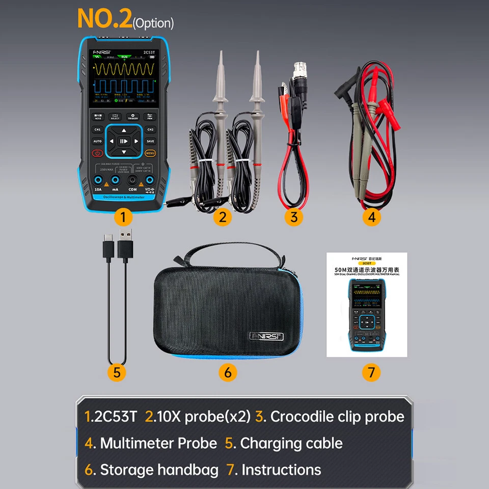 Digital Signal Generator Upgrade Oscilloscope Multimeter 50MHz Bandwidth 250Ms/S - Image 2 of 4