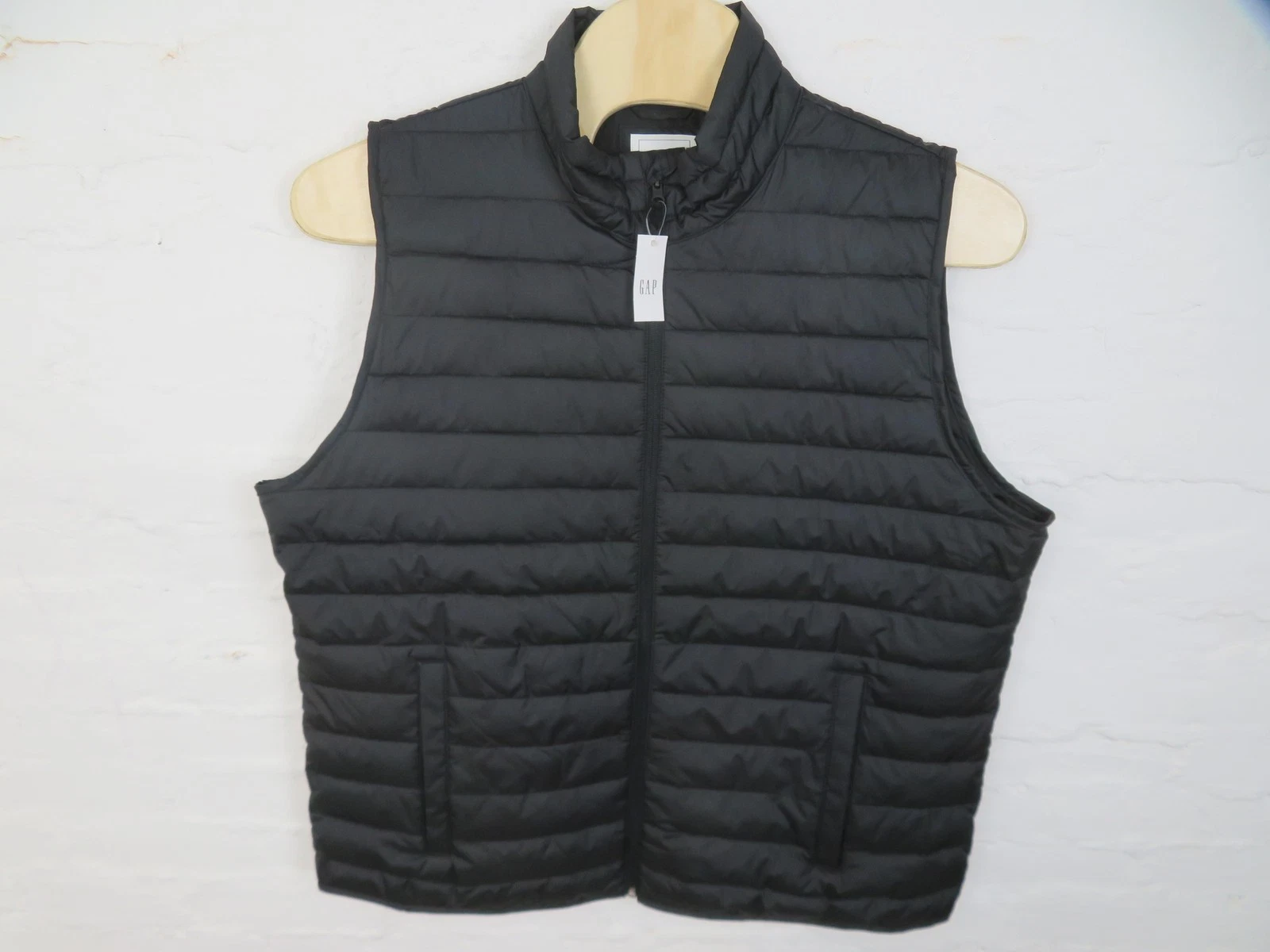 Gap Vest Mens 2XL Black Puffer Water Resistant Windproof Insulated Ripstop