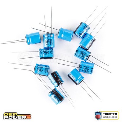 12 x Lelon 220uF/MFD 35V ±20% 85C Radial-lead Electrolytic Capacitor 2721029 NEW