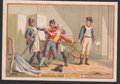 Arrestation de Favras - Chromo - Trade Card