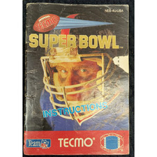 Tecmo Super Bowl NES MANUAL ONLY/NO GAME-NO Tracking
