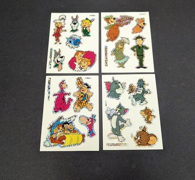 Vintage Vending Machine Prism Stickers Hanna-Barbera 1993 Jetsons Flintstones