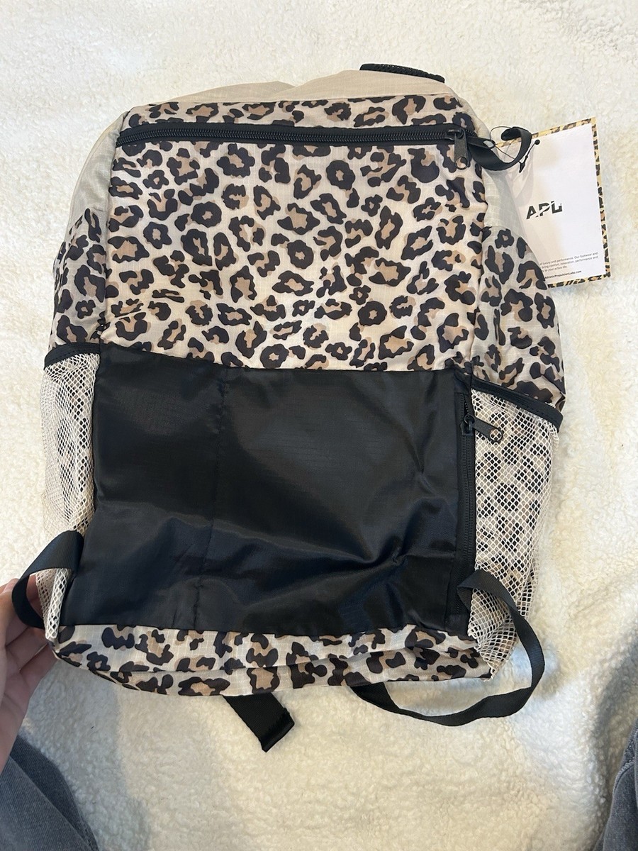 APL Leopard Print and Black Performance lightweight Packable Backpack APL ATHLETIC PROPULSION LABS All-Purpose Packable Backpack  main image 3