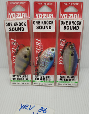 SET YRV86 3pc Yo-zuri  17g 65mm Ratti'n Vibe One Knock Sound Fishing Lure Japan