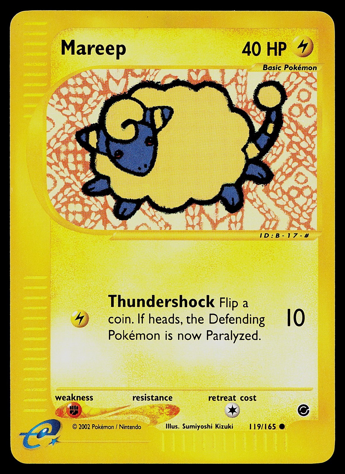 Pokemon Card - Mareep Expedition 119/165 Reverse Holo