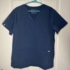 Figs Women's Casma 3 Pocket Scrub Top Short Sleeve V-Neck Size Large PO 5292