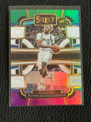 2023-24 Panini Select #85 Olivier-Maxence Prosper Green White Purple Prizms RC