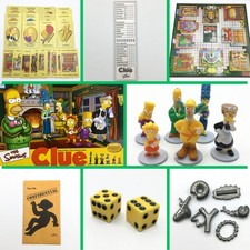 Piezas de repuesto de la pista de Los Simpson que elijas 2002 Parker Bros figuras tarjetas