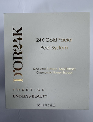 D'OR 24K Prestige 24K Gold Facial Peel System Gel Exfoliating 1.7 fl oz