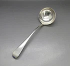 GEORGE III GOOD SOLID STERLING SILVER SAUCE LADLE 52g GS.WF 18.5CM LONDON 1792