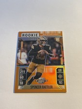Spencer Rattler 2024 Panini Contenders Optic Rookie Ticket Orange RC /75 #95