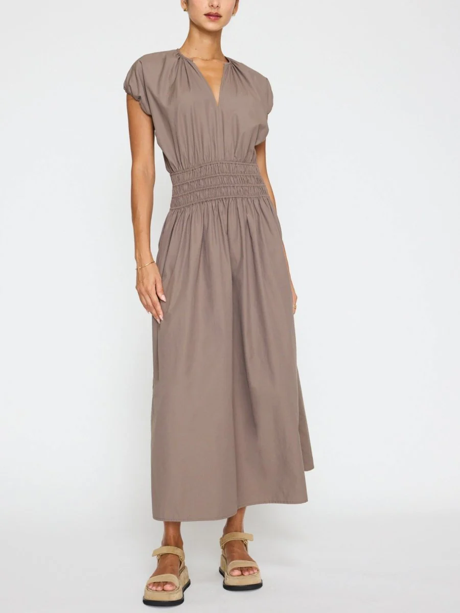 Brochu Walker Mina Dress, Terra color, size M , Midi Dress MSRP $368
