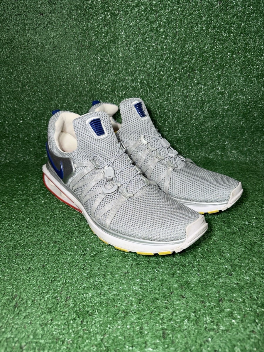 Nike Shox Gravity Mens Size 15 Silver Blue Running Shoes  display picture 1