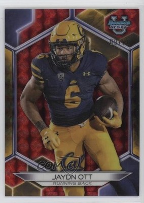 2023 Bowman U Red Geometric Refractor 9/10 Jaydn Ott #49 3hd