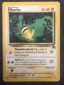 Pikachu Black Star Promo 27 | eBay