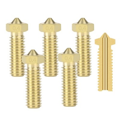 5 Stück Messing Volcano Düse 0,4 mm 3D Drucker Düsen Nozzle Volcano Set für V...