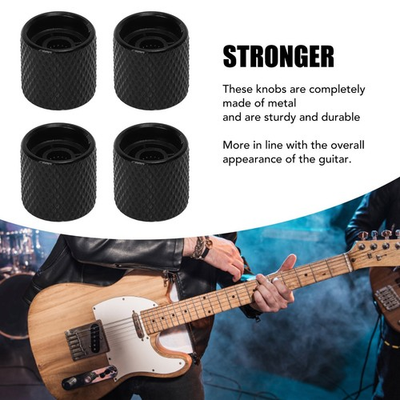 #ad 4Pcs Potentiometer Knob Wide Compatibility Strong Delicate Electric Guitar $8.61