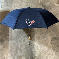 Houston Texans Folding Umbrella w/Push Button Collapsible License