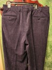 St Croix Men Corduroy WOOL BLEND mid-wale Flat Black Trouser MADE ITALY 34-36/32 — photo 7