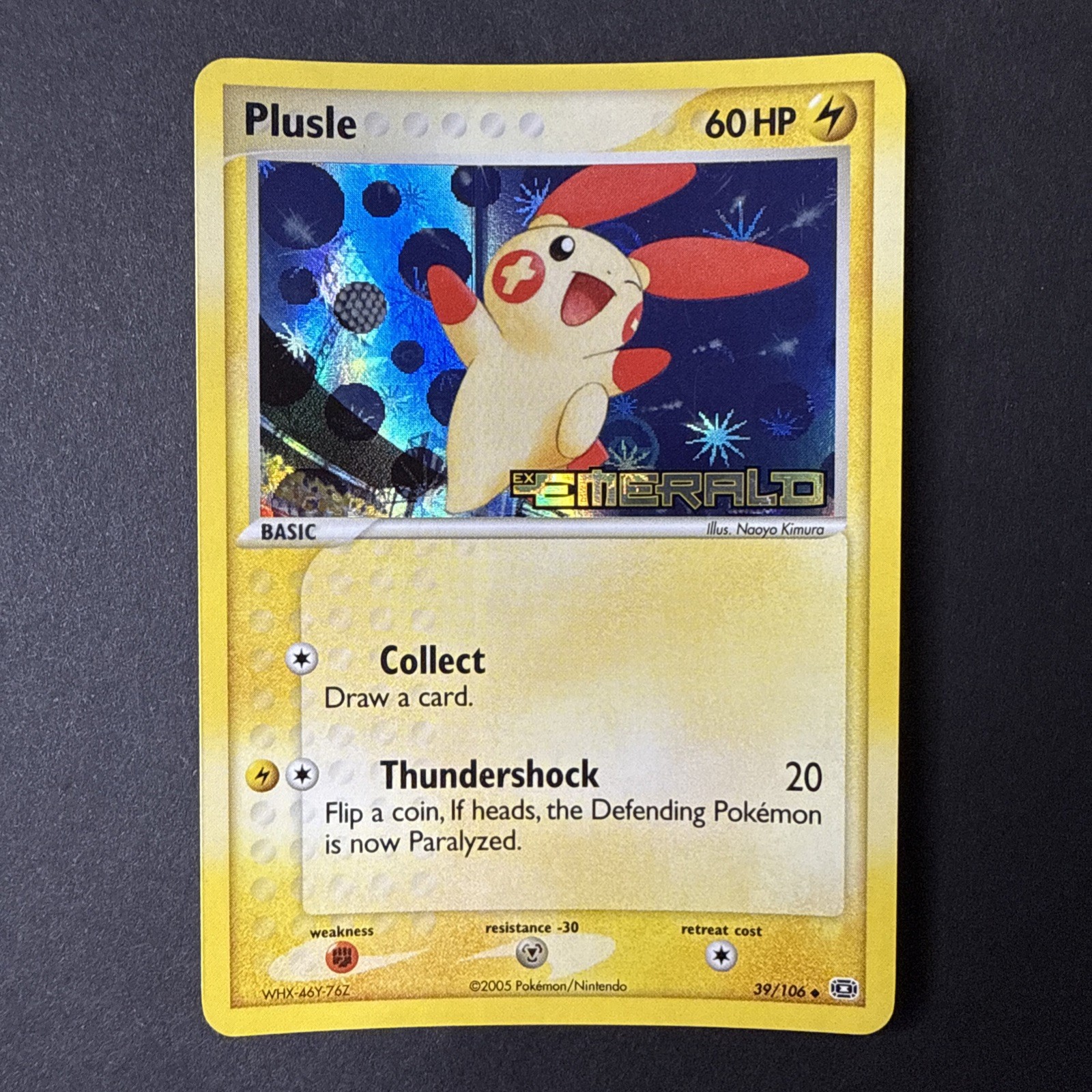 Pokémon TCG Plusle EX Emerald Reverse Holo Stamped 39/106 NM