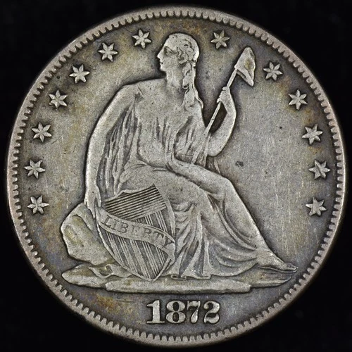 1872-P Seated Liberty Half Dollar — photo from another recent sale