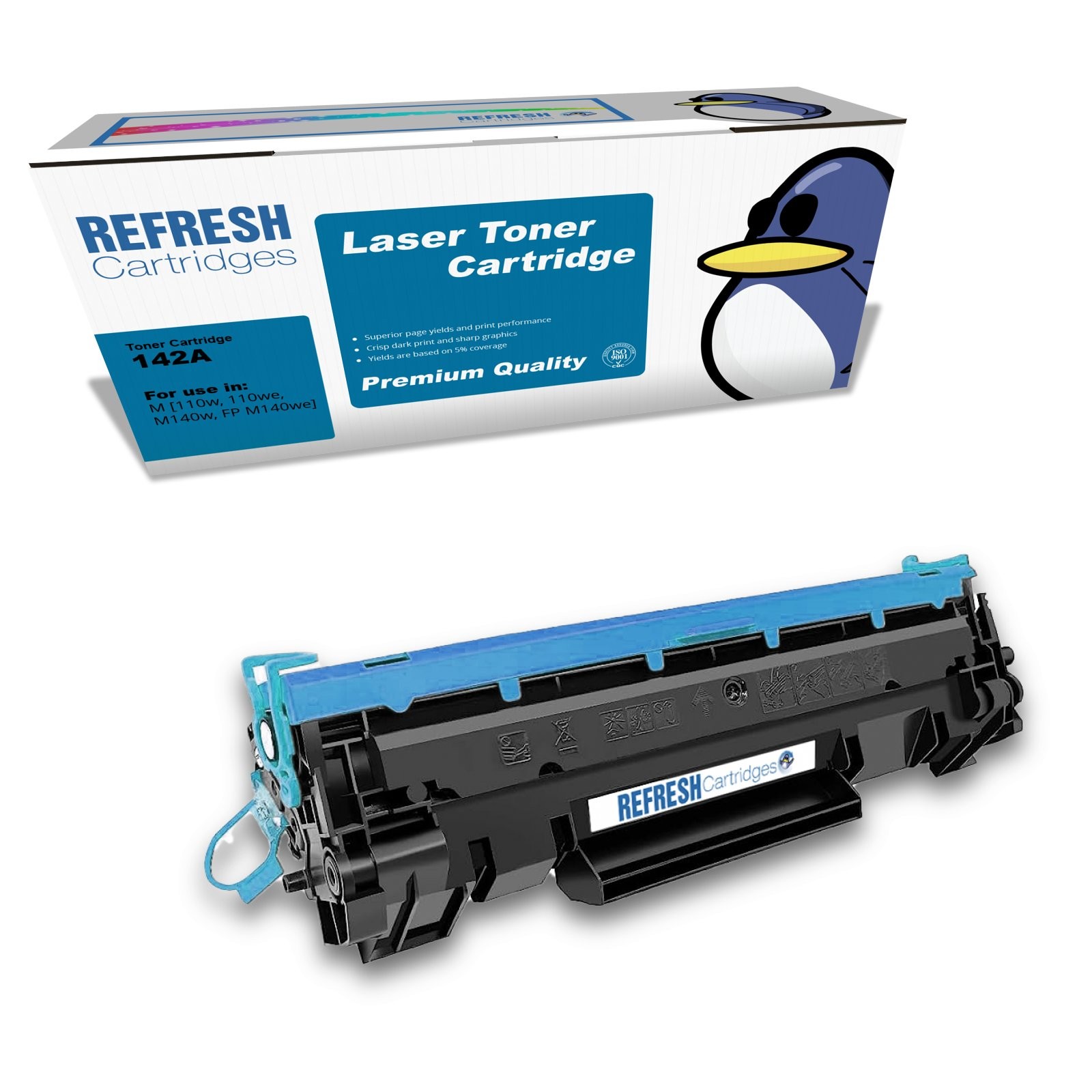 Refresh Cartridges 142A Black Laser Toner Cartridge Compatible With HP Printers